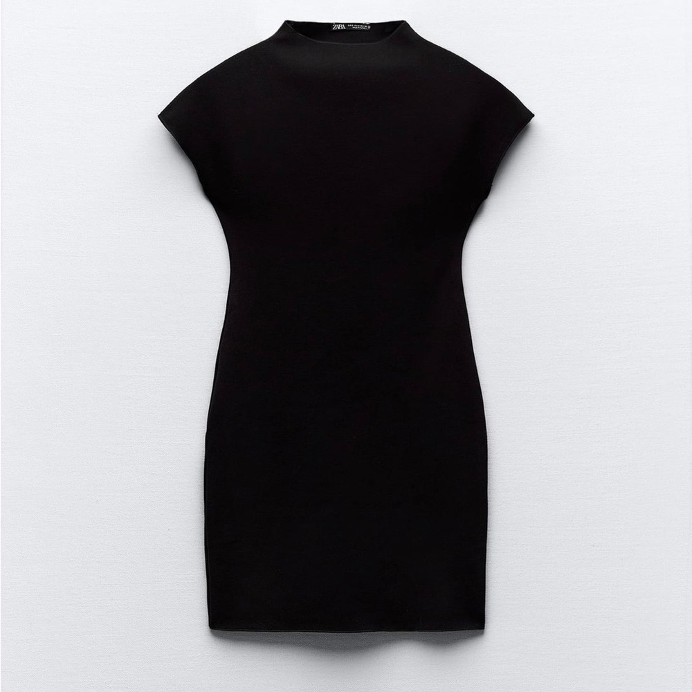 Zara Black Knit Body Dress